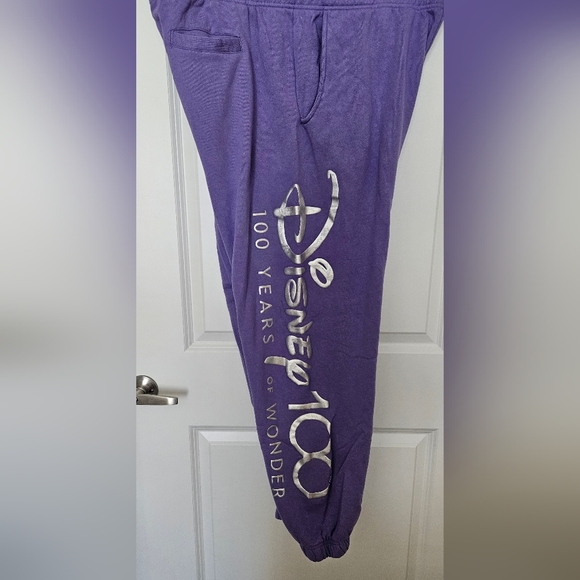 Disney 100 Exclusive Release Joggers Size XL, Purple. - Picture 2 of 4